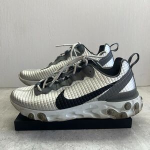 Nike React CI3835-001 Element 55 Silver Black Sneakers Shoes Womens Size 7.5